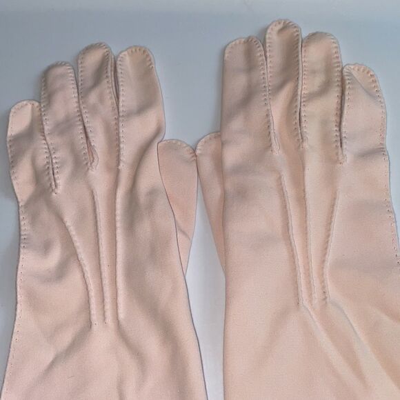 Vtg Stetson light pink long nylon gloves - Picture 2 of 8